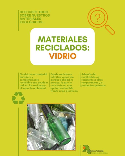 En @2apromocionespublicitarias apostamos por materiales sostenibles y resistentes como el vidrio reciclado, un clásico que se renueva sin perder su esencia ♻️✨

¡Reutilizable, duradero y 100 % reciclable! l El vidrio puede transformarse infinitas veces sin perder calidad por lo que es ideal para artículos promocionales elegantes y ecológicos, que reflejan compromiso y buen diseño 🌿

Porque cuidar el planeta también puede ser parte de tu marca 💚🧡

¡Encuentra muchos más artículos de ABS en nuestro catálogo!
📥 https://bit.ly/2ACatEU

🖥 www.2apublic.com
📍 Alcázar de Toledo 4, 1º B. León, España
📱 606 333 467 / 987 272 176
📧 info@2apublic.com

@celempresas @leoncomercio @camaracomercioleon @leonesp.es @feleleon
