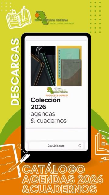 ¿Buscas la agenda perfecta para este 2026? 📚 ¡En @2apromocionespublicitarias la tenemos! Además... ¡Acceder a nuestro catálogo es muy fácil! 🧐👇

1️⃣ Entra en www.2apublic.com
2️⃣ Ve al menú y selecciona Descargas
3️⃣ Haz clic en Agendas 2026
4️⃣ Descárgate el catálogo y escoge tu favorita 😍 
5️⃣ ¡Puedes descargarte también las tarifas! 🔝

⭐ Diferentes tamaños y colores
⭐ Totalmente personalizables
🌟 ¡Solicita tu presupuesto sin compromiso!

📆 2A Agendas 2026: https://bit.ly/2AAgendas
🔝 2A Tarifas Agendas 2026: https://bit.ly/2ATAgendas
*IVA y PORTES no incluidos.

🌐 2apublic.com
📍 Alcázar de Toledo 4, 1º B. León
📞 606 333 467 / 987 272 176
📧 info@2apublic.com

@celempresas @leoncomercio @camaracomercioleon @feleleon