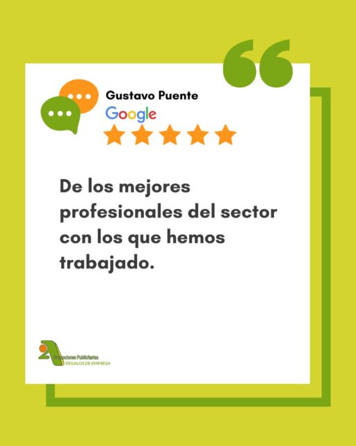 ⭐⭐⭐⭐⭐ Las palabras de nuestros clientes son nuestra mejor carta de presentación.

Gracias, Gustavo, por confiar en @2apromocionespublicitarias y por compartir tu experiencia. 

Trabajamos cada día para ofrecer un servicio cercano, ágil y productos de calidad que cumplan con las expectativas de cada proyecto ¡Seguiremos esforzándonos para ofrecer siempre lo mejor!

🖥 www.2apublic.com
📍 Alcázar de Toledo 4, 1º B. León, España
📱 606 333 467 / 987 272 176
📧 info@2apublic.com

@celempresas @leoncomercio @camaracomercioleon @leonesp.es @feleleon