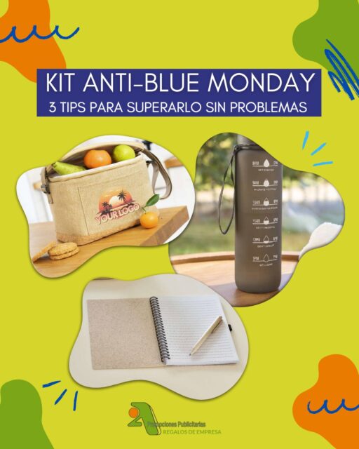 💙 KIT ANTI-BLUE MONDAY de @2apromocionespublicitarias 🔵
No podemos eliminar el Blue Monday, pero sí proponer soluciones prácticas para hacerlo más llevadero 🔝

🥗 Cuida tu alimentación
Permite transportar comida casera o snacks de forma cómoda durante la jornada.

🧠 Orden mental y foco
Facilita la organización de ideas, tareas y planificación diaria.

💧 Hidratación y deporte
Contribuye a mantener una correcta hidratación y un estilo de vida activo.

Un kit práctico, reutilizable y pensado para superar el Blue Monday.

¿Te gustaría diseñar tu propio kit personalizado?
Encuentra estos y muchos más artículos en nuestro catálogo:
📥 https://bit.ly/2ACatEU

✔ 100 % personalizables
✔ Pedidos desde 1 unidad
✔ Presupuesto a medida

🖥 www.2apublic.com

📍 Alcázar de Toledo 4, 1º B · León
📱 606 333 467 / 987 272 176
📧 info@2apublic.com

@celempresas @leoncomercio @camaracomercioleon @leonesp.es @feleleon