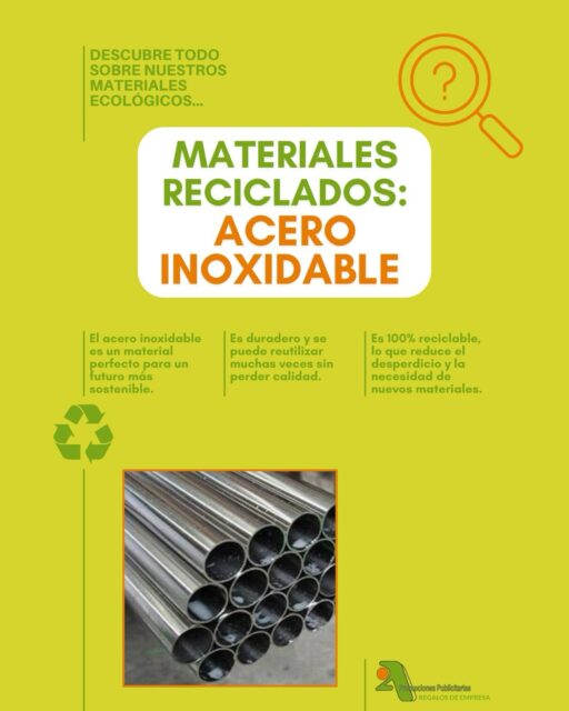 Acero inoxidable ♻️ Resistencia que también piensa en el planeta 💪✨

En @2apromocionespublicitarias apostamos por materiales que duran y reducen el impacto 🌍 Nuestros productos de acero inoxidable son reutilizables, 100 % reciclables y perfectos para un merchandising con estilo y con sentido 😎

🌟 Descubre nuestras opciones ECO y da un paso más hacia una marca más responsable 🚀
📥 https://bit.ly/2ACatEU

🖥 www.2apublic.com
📍 Alcázar de Toledo 4, 1º B. León, España
📱 606 333 467 / 987 272 176
📧 info@2apublic.com

@celempresas @leoncomercio @camaracomercioleon @leonesp.es @feleleon