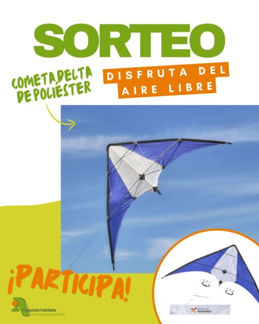 ¡S O R T E A Z O 2A! 💚 🧡

Llega el buen tiempo... ¡Y con él las ganas de salir a disfutar del aire libre! ☀️🌿 Y en @2apromocionespublicitarias nos hemos propuesto que disfrutes a lo grande con este sorteazo 👇👇👇

🔝 Gana esta Cometa delta de poliéster ripstop 210T con un ancho de 160 cm. 🪁🤩

¿La quieres? ▶️ Participa siguiendo estos SENCILLOS PASOS👇

✅ Sigue a @2apromocionespublicitarias

✅ Comenta esta publicación mencionando a un amig@
⠀⠀⠀⠀
✅ Da un like a esta publicación 😉

🗓️ Tienes hasta el 16 de junio para participar, el 17 de junio anunciaremos el ganad@r del sorteo por stories ¡Mucha suerte! 😊

🖥 www.2apublic.com
📍Alcázar de Toledo 4, 1º B. León, España
📱 606 333 467 / 987 272 176
📧 info@2apublic.com

Bases Legales Sorteo: https://mailchi.mp/5ca247d16cfe/m5a7jvhh5u

@celempresas @camaracomercioleon @feleleon