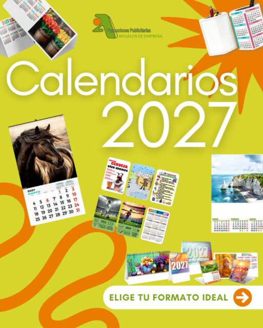 📅 ¡Encarga ya tus calendarios promocionales 2027 en @2apromocionespublicitarias! 📆🤩

Sobremesa, pared, bolsillo, faldillas... ¡Elige el modelo que mejor se adapte a tu marca y personalízalo como quieras!

Haz que tu empresa esté presente los 365 días del año con un regalo útil, visible y totalmente a tu medida 💚🧡

📩 Descubre todos los modelos en nuestro catálogo y solicita tu presupuesto sin compromiso 👇

📆 2A Calendarios 2027: https://bit.ly/2ACal
💰 2A Tarifas Calendarios 2027: https://bit.ly/2ATCal

* IVA y PORTES no incluidos.

🖥️ www.2apublic.com
📍 Alcázar de Toledo 4, 1º B. 24001 León
☎️ 987 272 176 / 📱 606 333 467
📩 info@2apublic.com

@celempresas @leoncomercio @camaracomercioleon @leonesp.es @feleleon